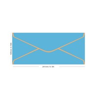 Enveloppes modernes personnalisées avec impression de logo autocollant, modèle DL N°5, pour invitations d'anniversaire, certificats, emballages cadeaux