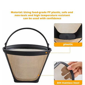 Vàng-tone vĩnh viễn 80 lưới lọc cà phê 12-Cup cho Máy pha cà phê - Product Image 5