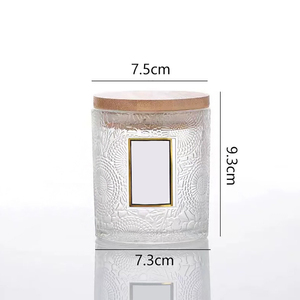 Frascos de Vidrio Negros y Blancos de Lujo para Velas - Product Image 3