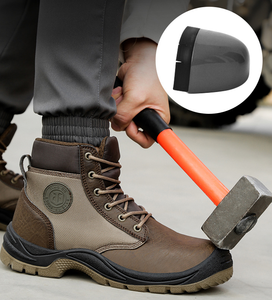 Stivali da lavoro di sicurezza con punta in acciaio leggero da uomo applicazione di fabbrica invernale scarpe sportive traspiranti - Product Image 4