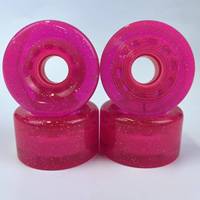 YSMLE Roues de patin à roulettes lumineuses 65mm 62mm 58mm Roues de longboard clignotantes