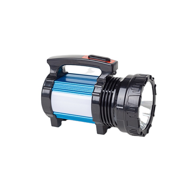 Rechargeable Spotlight solar system provides emergency LED support reverse charging searchlight outdoor hiking camping light