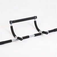 RongNeng RN-MK07 Palang Pull-Up Baja Karbon Tahan Lama Tanpa Bor, Pemasangan di Pintu, Multi-Grip untuk Penggunaan di Rumah