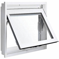 Fenêtre d'auvent en aluminium de conception moderne, fenêtre d'auvent Standard australienne à Double vitrage