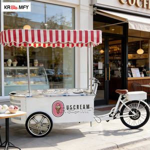 Tricycle à main pour la vente de café mobile, camionnette à glace, chariot - Product Image 2