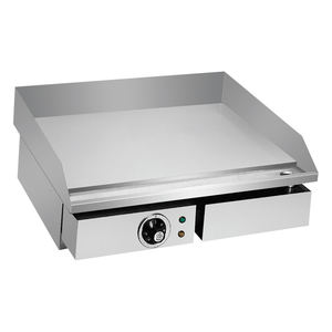 Équipement de cuisine d'hôtel de dessus de table <span class=keywords><strong>Plaque</strong></span> chauffante électrique avec friteuse <span class=keywords><strong>Plancha</strong></span> intelligente Teppanyaki Barbecue Burger Grill Grill Grill - Product Image 2