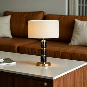 Modern Gold Brass <b>Table</b> <b>Lamp</b> Luxury Bedside <b>Lamp</b> with Designer Contemporary Lighting Durable Diwali Decorative <b>Lamp</b> <b>Base</b> - Product Image 4