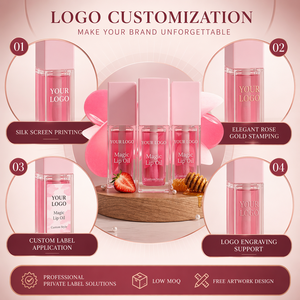 Brillo Labial Vegano Personalizable HKH, Aceite Labial Orgánico con Minerales, Brillo Labial en Tamaño de Viaje, Marca Privada, Maquillaje Natural Hidratante - Product Image 5