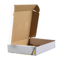 Boîte d'expédition cosmétique en carton ondulé écologique et recyclable, logo personnalisé imprimé, boîte pliable pour produits de beauté, emballage durable