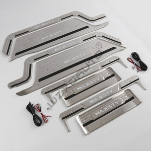 WZXD Car <b>Door</b> Sill Cover Plates LED <b>Light</b> Stainless Steel for MAJESTRY - Product Image 4