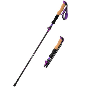 Trekking Poles Carbon Fiber Adjustable Length 115cm Folding Hiking Sticks For Women Outdoor Walking Gear - Product Image 1