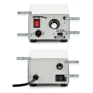 STRONG 90 Control <b>Box</b> Micromotor Handpiece Nail Drills Manicure Machine Pedicure Electric Nail <b>File</b> Kit Nails Art Equipment - Product Image 2