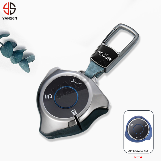 Car Remote Key Case Cover for Neta V U Pro NO1 NO3 Nezha Hezhong New Energy Vehicles Auto Key Fob Shell Keychain