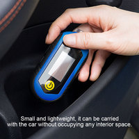 Manomètre de pression des pneus automobile numérique électronique, testeur de pression d'air pour voiture, noir + bleu, ajustement universel
