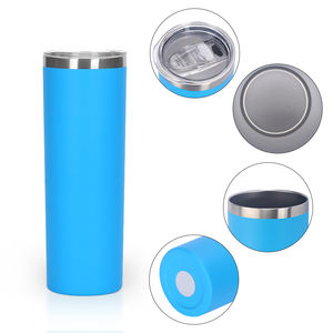 แก้วน้ำสแตนเลสสีดำด้านแบบสุญญากาศ ขนาด 20 ออนซ์ ทรงตรงเพรียวบาง แก้วเก็บความร้อนสแตนเลส - Product Image 4