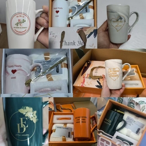 Taza de Cerámica Promocional con Logotipo Personalizado, Juego de Regalo con Tapa y Toalla, para Bodas, Cumpleaños, Acción de Gracias, San Valentín, Regalo de Agradecimiento - Product Image 2