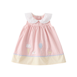 Abiti Estivi 2026 per Neonate in Cotone, Vestitini Dolci e Carini con Ricami e Stampe, Gonne Traspiranti per Bambine - Product Image 5