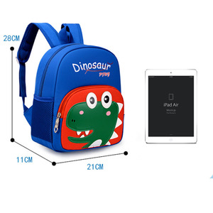Zaino <span class=keywords><strong>impermeabile</strong></span> del dinosauro del fumetto del poliestere per la borsa del bambino dei bambini con la chiusura della cerniera per il Picnic della scuola materna - Product Image 5