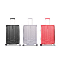 Housse de valise en PVC imperméable et anti-rayures avec logo personnalisé pour voyage, fermeture éclair anti-poussière et tissu pour bagages et sacs