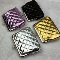 Porte-monnaie mini à boucle de 4 pouces, fourni par l'usine, sac à monnaie promotionnel, portefeuille court unisexe à fermoir, pochette à clés créative portable en PU