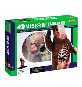 Ensemble de modèles 4D Master STEM Biology Wild Jungle Bear Anatomy Plastic Assembly Educational Science & Engineering Learning Toy - Product Image 4