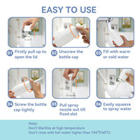 Bidet portable pliable en promotion – Bouteille de lavage intime de 400 ml pour les voyages et les soins post-partum, idéale pour l'hygiène périnéale