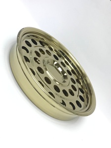 Communion Ware Set <b>Stainless</b> <b>Steel</b> <b>Tray</b> and Disk Gold - Product Image 2