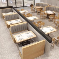Mobilier de restaurant commercial au design moderne, mobilier de restauration rapide, mobilier de café, mobilier de cafétéria, banquette modulaire, table à manger, ensemble de chaises