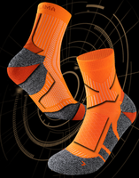 Chaussettes de sport personnalisées à coussinets, avec soutien de la voûte plantaire, respirantes, en maille éponge, pour la course, la randonnée, le basketball, OEM disponible