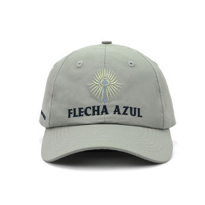 Casquette de baseball pour adultes, style tendance, visière incurvée, non structurée, séchage rapide, broderie grise, fermeture à bande <span class=keywords><strong>magique</strong></span>, casquettes de papa, fabrication en usine - Product Image 2