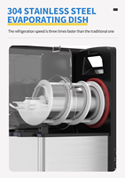 Équipement pour restaurant de restauration rapide, machine à slush automatique à 2 réservoirs en acier inoxydable, qualité commerciale