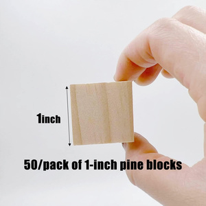 Craft in legno non finito cubetti blocchi di legno naturale per la creazione di <span class=keywords><strong>Puzzle</strong></span>, artigianato e progetti fai da te - Product Image 3