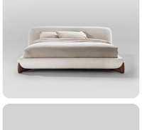 Ensemble de meubles de chambre à coucher de style italien moderne et luxueux, prix d'usine, lit rembourré de taille Queen ou King pour villa et hôtel