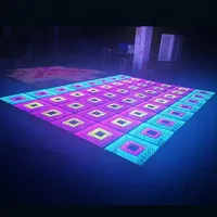 Miroir de piste de danse 3D interactif Infinity led, éclairage en verre, piste de danse pour discothèque, lumière tactile, MK-LD03D