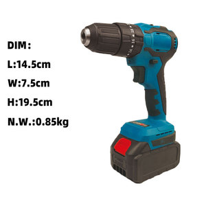 Портативная Беспроводная ручная дрель, комплект 21 В, заводской источник, 1500 Вт, ударный двигатель с переменной скоростью, мини-Электрический литиевый аккумулятор, молоток - Product Image 2