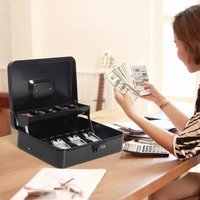 Caisse à monnaie en métal durable OEM TC-01 avec plateau à monnaie et serrure à combinaison - Coffre-fort