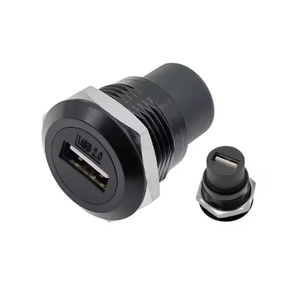 Bảng điều chỉnh gắn kết IP65 waterprotective <span class=keywords><strong>USB</strong></span> tường vớ PBT vật liệu nhựa loạt <span class=keywords><strong>USB</strong></span> phụ nữ loại một vòng kết nối <span class=keywords><strong>USB</strong></span> - Product Image 1