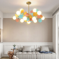 Lustre nordique moderne à Led 220V, lampe pour enfants, éclairage pour salon, Foyer, chambre à coucher, 8 lumières