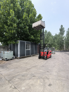 1.5-3.5 Ton Forklift listrik empat roda sudut pandang lebar 2-Level 3m tiang lampu spion Alarm lampu mundur Alarm baru digunakan - Product Image 5