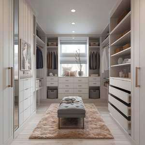 Meubles de maison en bois massif, sur mesure pour toute la maison, chambre à coucher moderne, dressing, armoire de rangement, OEM ODM - Product Image 5