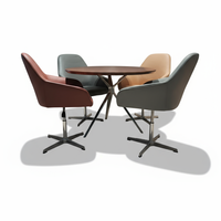 Pieds de table modulaires en métal XT en alliage d'aluminium chromé, trois pieds préfabriqués, pour bureau de café traditionnel, mobilier de maison