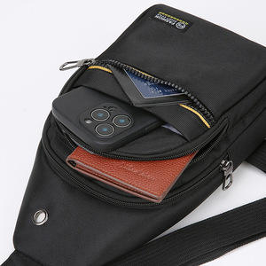 Men's Crossbody <b>Bag</b> Nylon Water Resistant Multi Compartment Chest <b>Bag</b> For Leisure Travel Spring 2025 - Product Image 3