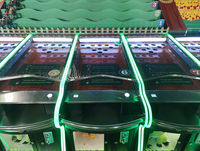 RongXiang Simulador de Carreras de Caballos Personalizable para Cinco Jugadores, Máquina Recreativa Electrónica de Carnaval, Operada con Monedas, Juego de Interior Metálico, Inglés 1