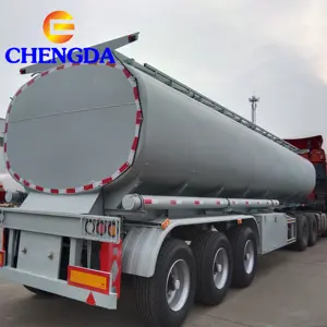 Chengda 3 trục 6 khoang thép carbon 40000 lít bình nhiên liệu Trailer để oman