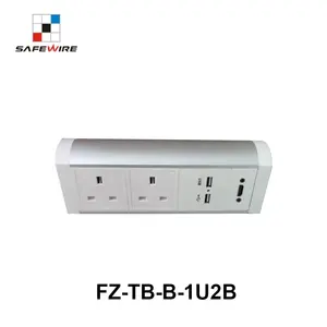 Safewire FZ-TB-B-1U2B Clamped table socket mounted table socket cabinet PDU power modular