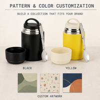 Thermos isotherme anti-fuite personnalisé en acier inoxydable de qualité 304, non toxique, de qualité alimentaire, boîte à lunch quotidienne, boîte de voyage, boîte à dîner pour aliments chauds