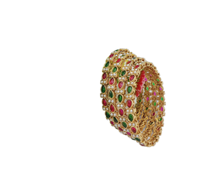 8mm Women's Genuine Healing Energy Handmade Gold Plated Tungsten Zircon Ball <b>Beads</b> Trendy Anniversary Bangles <b>Bracelet</b> - Product Image 1