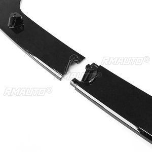 4 pièces de lèvres de pare-chocs avant pour BMW F20 F21 118i 120d 120i M135i M140i 2015-2019 LCI M-Sport, Spoiler Diffuseur Splitter Noir Brillant - Product Image 4