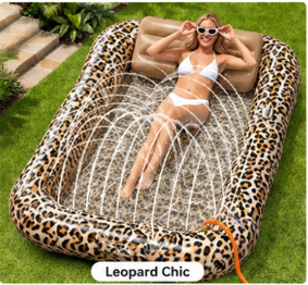 Piscine gonflable pour fêtes aquatiques d'été avec base à coussin d'air rafraîchissant et porte-gobelets - Product Image 5
