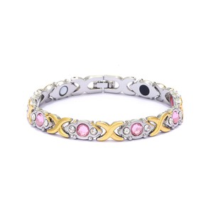 European and American fashion detachable energy magnet <b>bracelet</b> with diamond-encrusted and <b>adjustable</b> ladies <b>bracelet</b> - Product Image 2